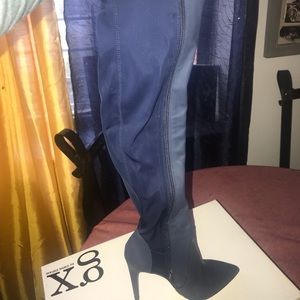 Blue sexy boots up to your thigh